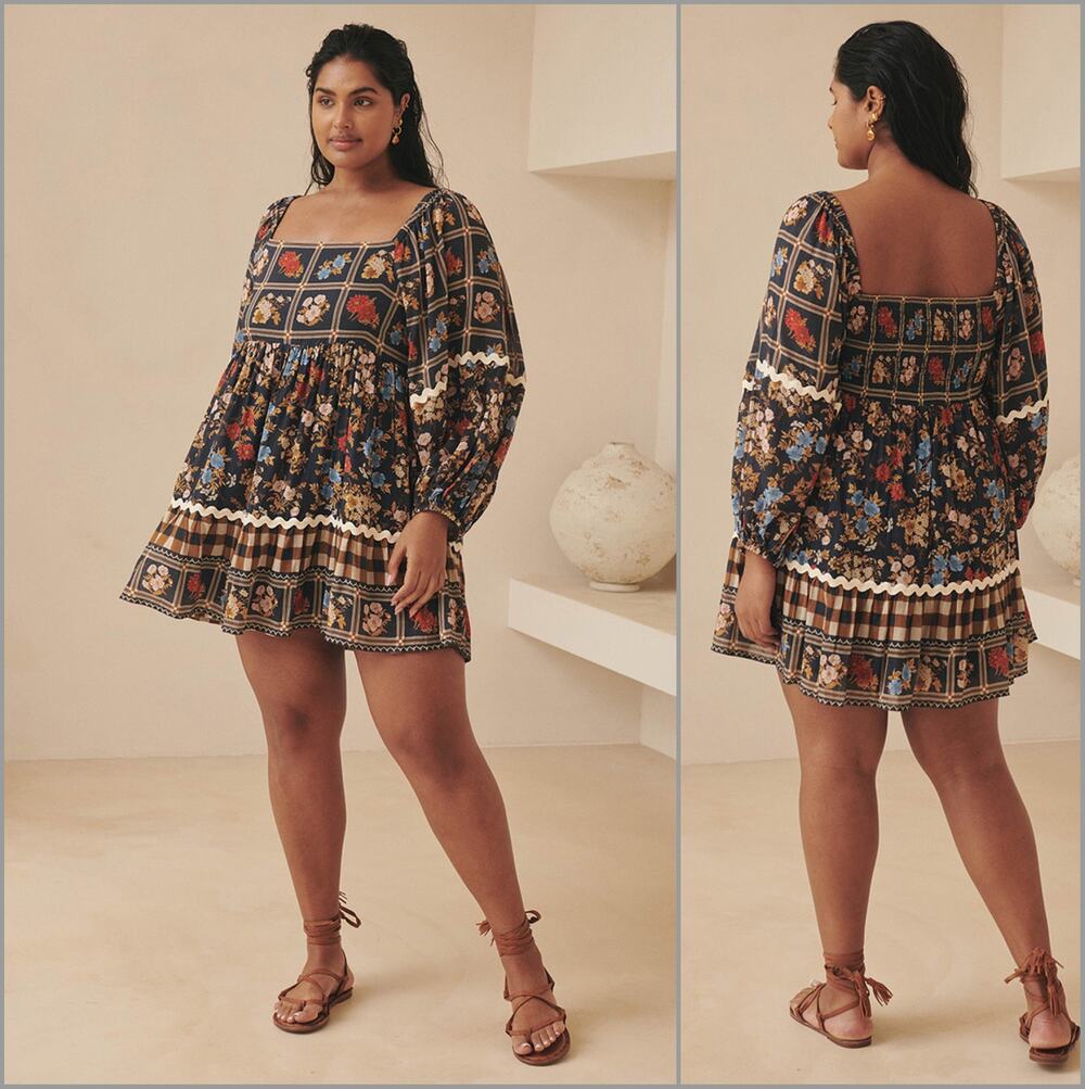 SPELL Women's Floral Tunic Dress Mystic size 2XL Boho